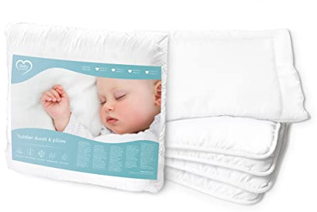 Baby Comfort All Seasonal Quilted Duvet & Flat Pillow Baby Filling Set 120x90 cm for Cot