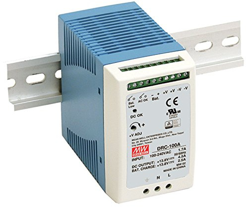 Mean Well DRC-100A DIN Rail Power Supply (DIN-Rail) 13.8 V/DC 4.5A 96W 2 x