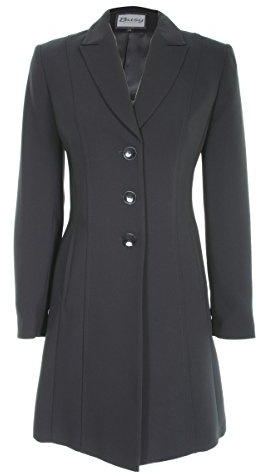 Busy Clothing Womens Black Long Suit Jacket 14