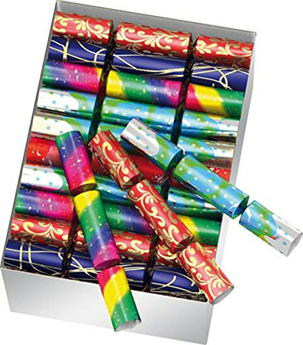 Nico 50x KNALLBONBONS in verschiedenen Farben (Bunt) - Party-Feuerwerk - Party-Spiel - Knaller - 50 Stück pro Packung - 22 cm lang - Ab 12 Jahren