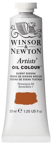 Winsor & Newton 1214074 Artists Ölfarbe - 37ml Tube, Künstler - Ölfarbe mit höchstmöglicher Pigmentierung, höchste Lichtechtheit - Siena gebrannt