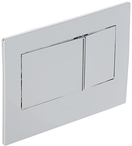 Kohler 8857-CP Bevel Flush actuator plate for 2x4 in-wall tank and carrier system Polished Chrome