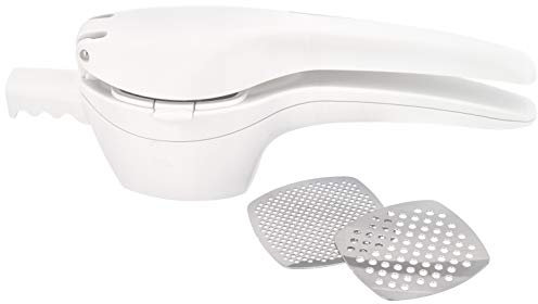 Judge Potato Masher, Stainless Steel, White