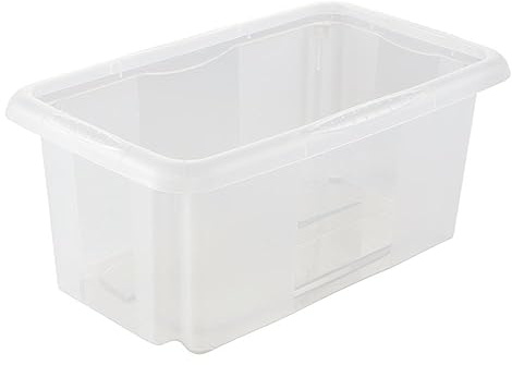 keeeper Aufbewahrungsbox mit Dreh-/Stapelsystem, 35 x 20,5 x 15 cm, 7 l, Emil, Transparent
