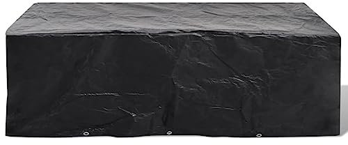 vidaXL Gartenmöbel-Abdeckung Abdeckplane Schutzhülle Möbel Wetterschutz wasserbeständig UV-beständig Outdoor Möbelschutz 8 Ösen 300x140x90 cm
