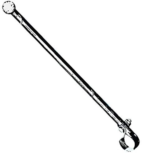 Osculati Edelstahl Flaggenstock für Reling oder Handlauf 400 mm
