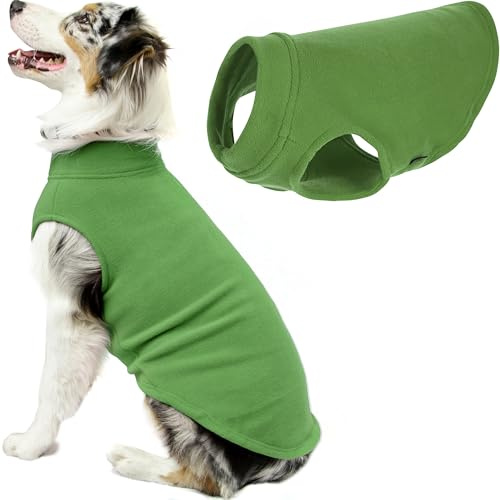 Gooby Stretch Fleece Pull Over Cold Weather Dog Vest, 6X-Large, Grass Green