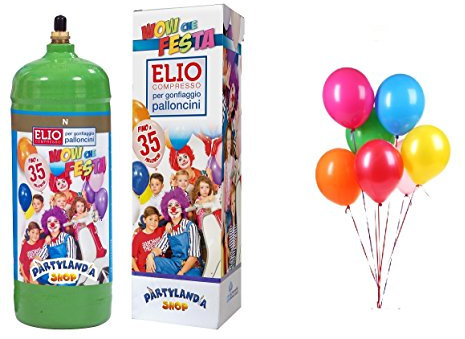 PARTYLANDIA, Bombola Gas Elio per 30 palloncini Compleanno Feste