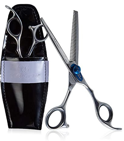 Olivia Garden Xtreme 6.0 Effilierschere mit 35 Zähnen - Rechtshänder-Schere - Ergonomischer Griff, Einstellbare Spannung, Perfekt zum Ausdünnen & Texturieren