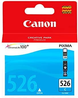 Canon Originaltinte CLI-526 C, Größe Standard, Cyan, Recyclebare Verpackung