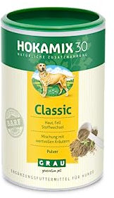 GRAU L’originale HOKAMIX30 Classic Pulver, Miscela polivalente di erbe per cani, 30 erbe salutari selezionate , 1 confezione da 150 g, integratore alimentare per cani