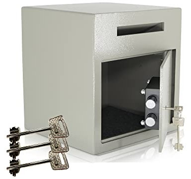 Coffre-Fort boîte aux Lettres | Coffres-forts de dépôt | 3 clés | Serrure à clés