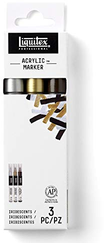 Liquitex Professional Paint Marker Set, 3 Piece, Iridescents