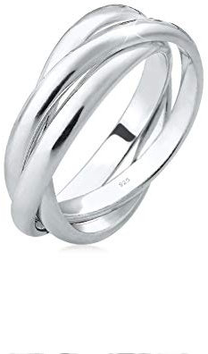 Elli Ring Damen Trio Wickel Basic in 925 Sterling Silber