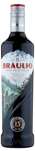 Braulio - Amaro Invecchiato in Botte di Rovere 15 Mesi, 70 cl, a Base di Erbe, Bacche e Radici, 21% Vol