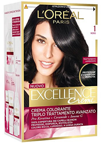 L'OREAL EXCELLENCE Crème 1 - Tinte para el pelo, color negro