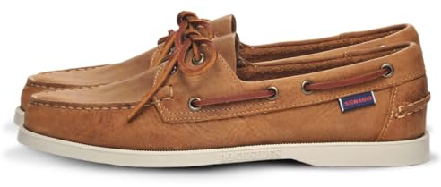 Sebago DOCKSIDES PORTLAND CRAZY H, Scarpe da Barca, Uomo, Marrone (Brown Tan 912), 42 EU