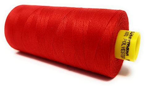Gütermann GmbH Garn Mara 120 Allesnäher Nähgarn Polyester 1000m Nähmaschinengarn UV Beständig (Rot, 1)