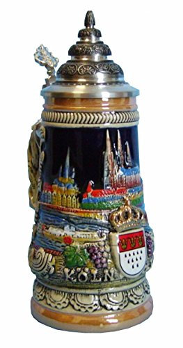 KING Bierkrug Köln Reliefseidel 0,5 Liter Bierseidel