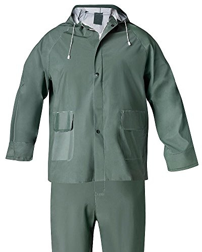 WOLFPACK LINEA PROFESIONAL Traje de Agua Impermeable Verde Pvc Talla 7-L