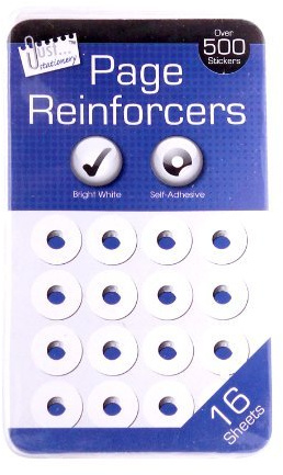 Just Stationery Hole Reinforcers Label