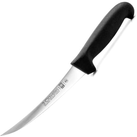 3Claveles 1299 - Cuchillo para deshuesar, curvo, 15 cm, 6 pulgadas