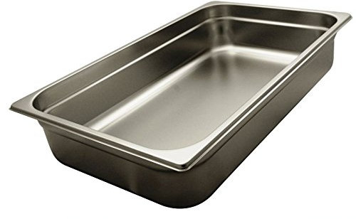 GST1/1P100 Contenitore Gastronorm 1/1 h100 mm in acciaio inox AISI 304 Certificato Moca Prodotto Italiano dim.cm 53x32,5x10h