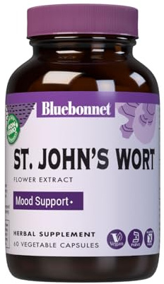 Bluebonnet St. John's Wort Flower Extract Supplement, 60 Count