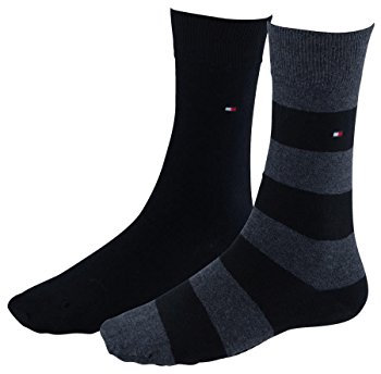 Tommy Hilfiger Strumpor (2-pack) för män, Svart (svart 200), 43-46 EU