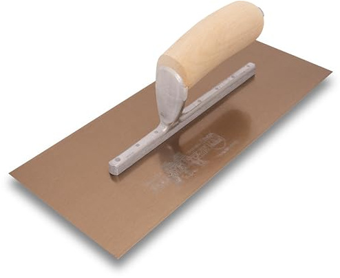 MARSHALLTOWN Premier Line 4468DF 30 cm x 13 cm guld rostfritt stål DuraFlex finish murslev trä Hdl