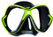 Mares Erwachsene X-Vision Mask 14 Taucherbrille, Schwarz/Grün, BX