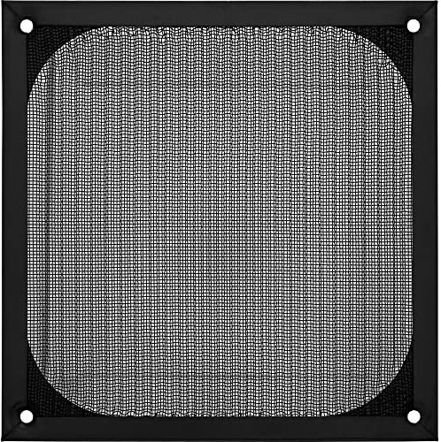 InLine 33372S Lüftergitter, Aluminium Filter, 140x140mm, schwarz