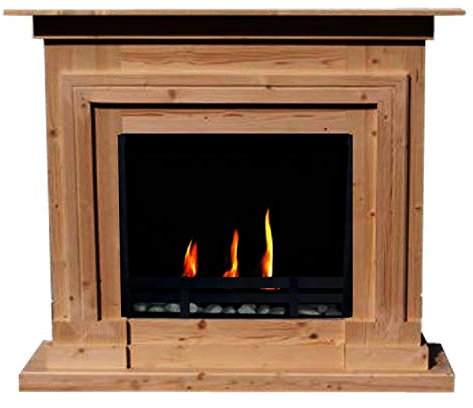 Gelkamin Ethanolkamin Modell XXL Berlin Premium mit GRATIS Zubehör - Farbwahl (Natur)