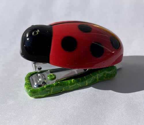 Cosa Nova Small Ladybug Stapler Glossy Detailed Decorative