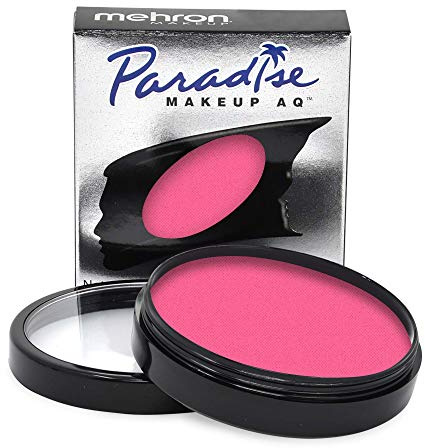 Mehron Makeup Paradise Makeup AQ Face and Body Paint Pro Size | Perfect for, Special FX, Cosplay, and Halloween | Water Activated Face Paint & Body Paint 1.4 oz (40 g) (Light Pink)