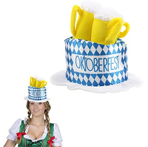 Bavarian Beer Hat Perfect for German Oktoberfest Stag Night or Any Fancy Dress Party