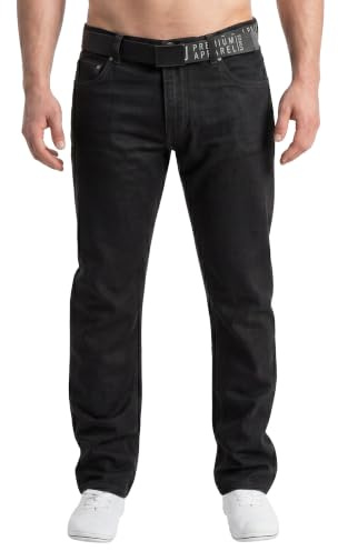 Smith and Jones Mens Jeans Regular Fit - Fashionable - Hardwearing Mens Denim Jeans in Dark Blue, Stonewash Blue, Black Jeans Mens - Sizes 28-44 Inch Waist