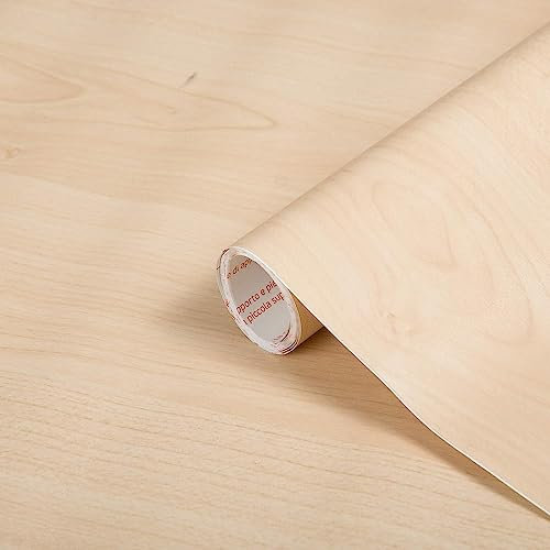 d-c-fix papier adhésif pour meuble effet bois érable - film autocollant décoratif rouleau vinyle - pour cuisine, porte, table - décoration revêtement peint stickers collant - 45 cm x 2 m