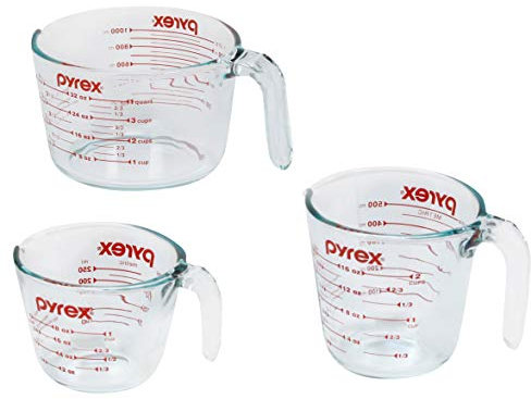 Pyrex 3-Piece Glass Measuring Cup Set