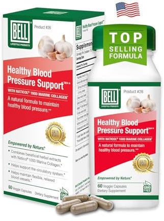 Bell Healthy Blood Pressure Support™ Unique Blend - Natural Blend of Green Coffee Bean Extract, Garlic & Celery Seed Extract Supplements- 60 Capsules, Vegan, Non-GMO