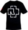 Rammstein Herren T-Shirt Logo Offizielles Band Merchandise Fan Shirt schwarz mit mehrfarbigem Front und Seiten Print (XL, Schwarz)