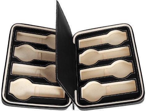 SONGMICS Zippered Portable Watch Storage Box Case for 8 Watches JWB50B