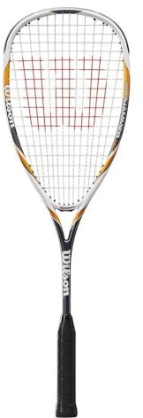 Wilson H145 Squash - Raqueta de Squash, tamaño 27, Color Blanco/Amarillo/Gris