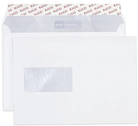 ELCO 32778 Premium Briefumschlag, 80 g, weiß, c5 (229x162mm) für papierformat a5