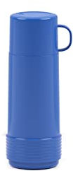 Collezione Valira 1969 - Thermos per liquidi da 0,5 L con bottiglia isolante in vetro a doppia parete prodotta in Spagna, colore blu