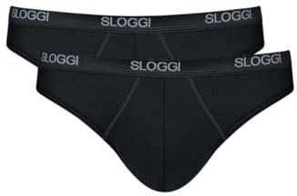 Sloggi Basic Mini (confezione da 2 slip), taglia L, nero