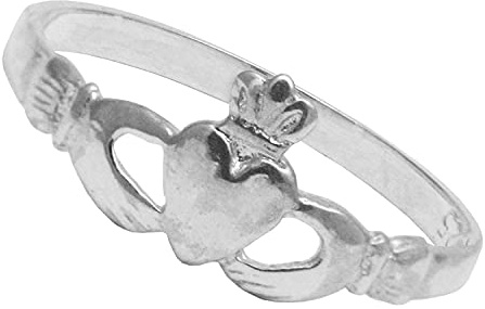 Beautiful Jewellery Company Sterling Silver Childrens/Child Dress Claddagh Ring Size A - L