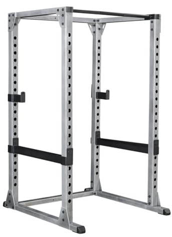 Body-Solid (GPR378 Power Rack - Heavy-Duty Steel Squat Cage with Adjustable Safety Bars and Chin-Up Bar for Home and Light Commercial Gym