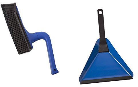 V7 Set Handfeger und Kehrschaufel blau Kehrset