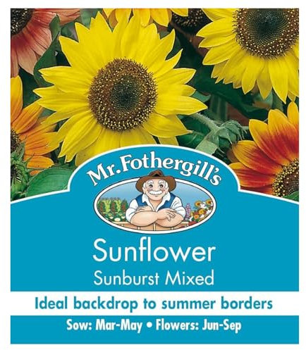 Mr. Fothergill's 24961 Sunburst Sunflower Seeds, mixed